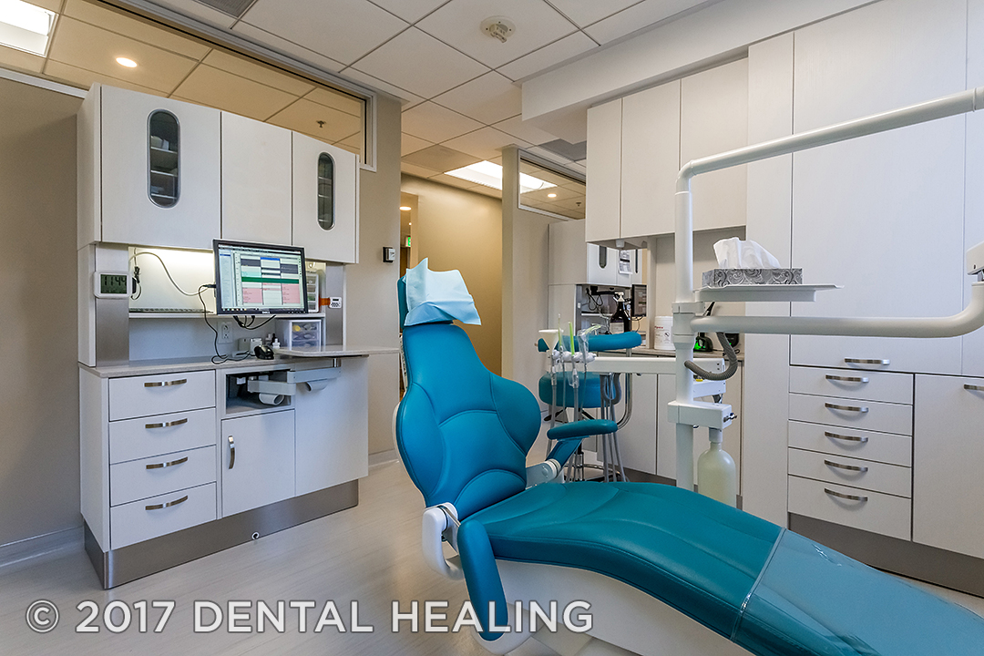 Dental Healing - Holistic Oral Health and Wellness: the Treatment Rooms featuring MCC's Customized Center Island Unit & Rear Dental Cabinets