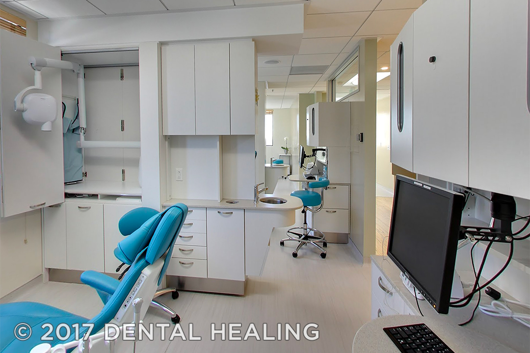 Holistic Oral Health and Wellness Treatment Rooms featuring MCC's Customized Center Island Dental Cabinets