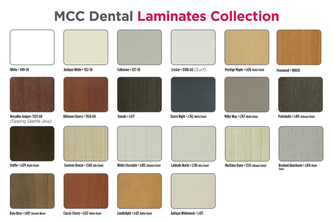 LEED laminates collection colors