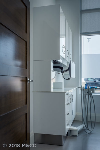 Custom rear cabinets are a cost effective way to guarantee the perfect solution from having all the instruments and equipment close at hand and in just the right place.
