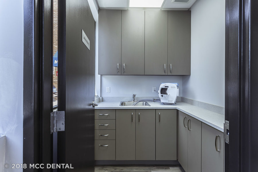 MCC Dental's custom dental lab cabinets