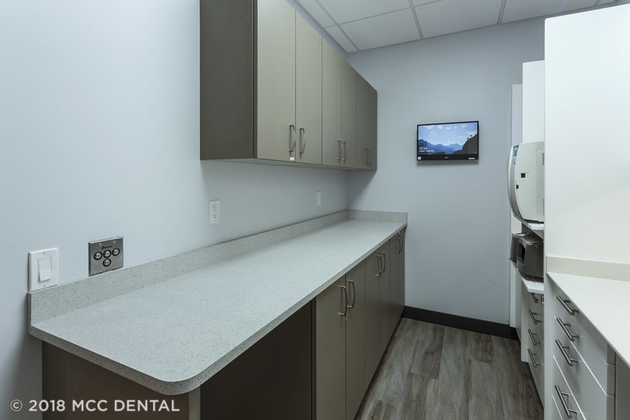 MCC Dental's custom sterilization dental cabinetry