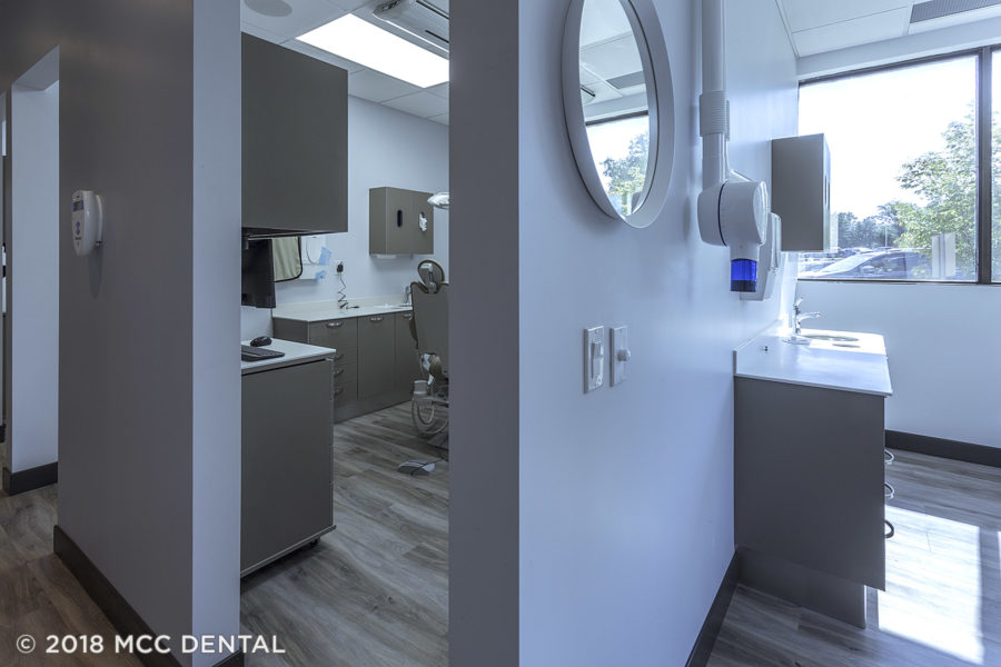 MCC Dental's operatory room dental cabinetry