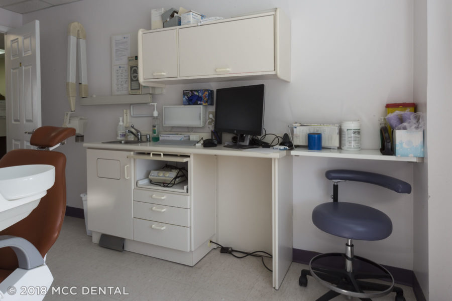Side dental cabinet and upper dental cabinet.