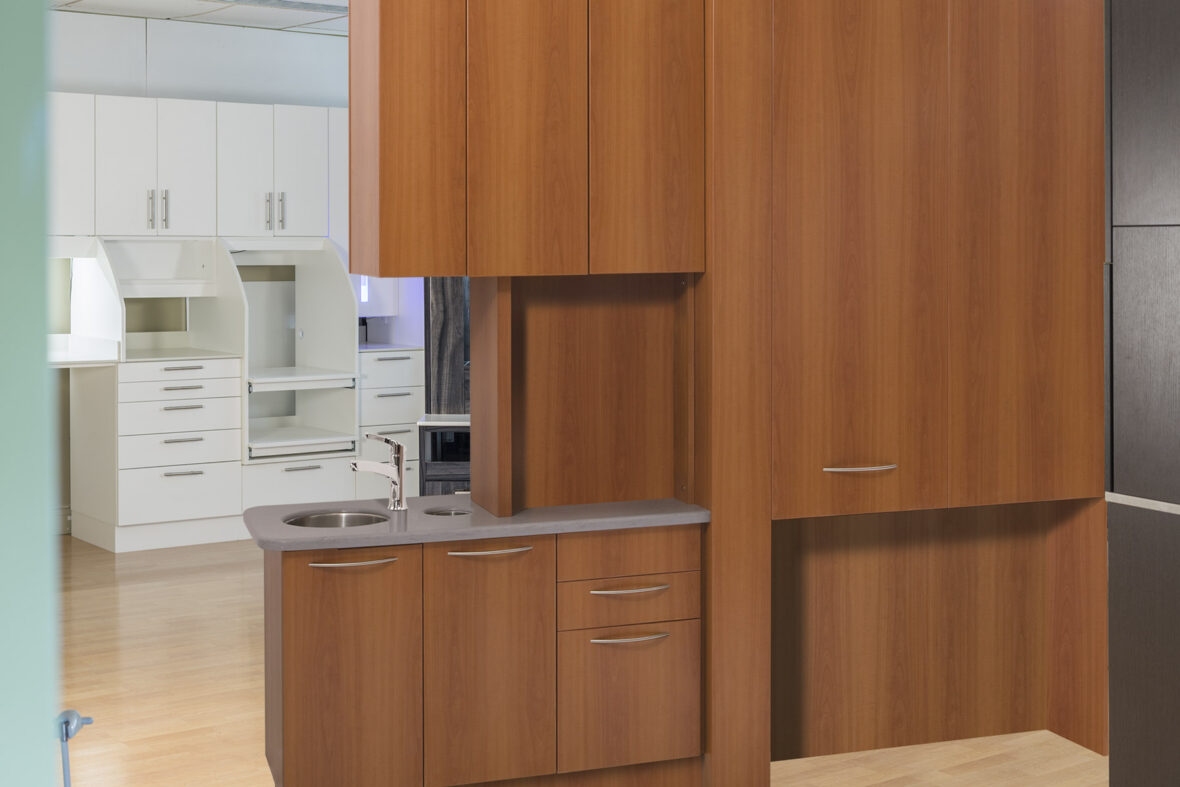 Tailored Center Island Dental Cabinet